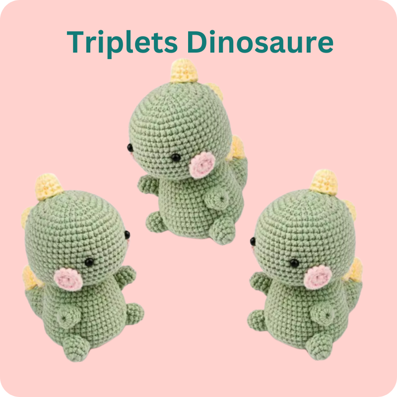 Pack - les triplets dinosaure | 3 dino